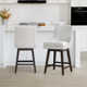 Zahara Swivel Upholstered 26'' Counter Stool