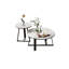 Ensemble de tables basses Modern avec plateau en pierre frittée