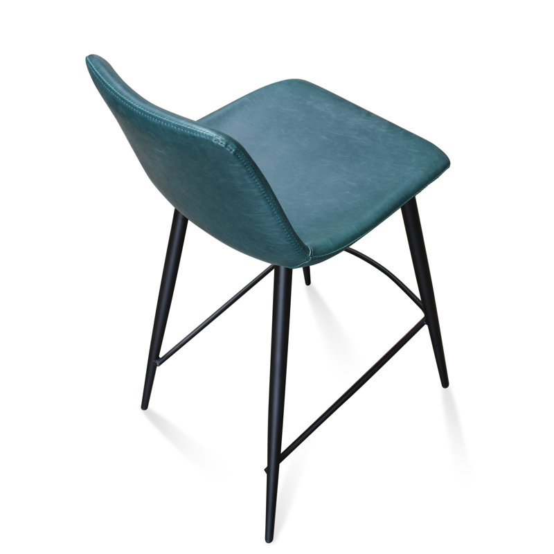Jadelin Abe Counter Stool, 26" Seat Height, Teal