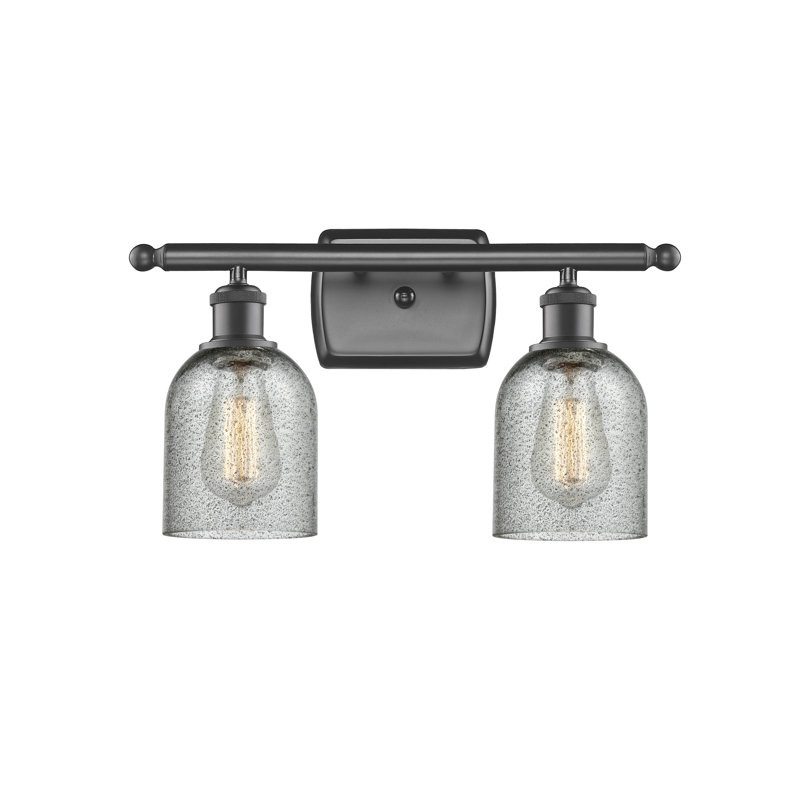Éclairage de salle de bain à intensité variable 2 lumières Vella, Ampoule DEL 6 watts Vinage, Anthracite, Bronze huilé