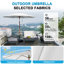  Parasol de marché avec manivelle-935864903