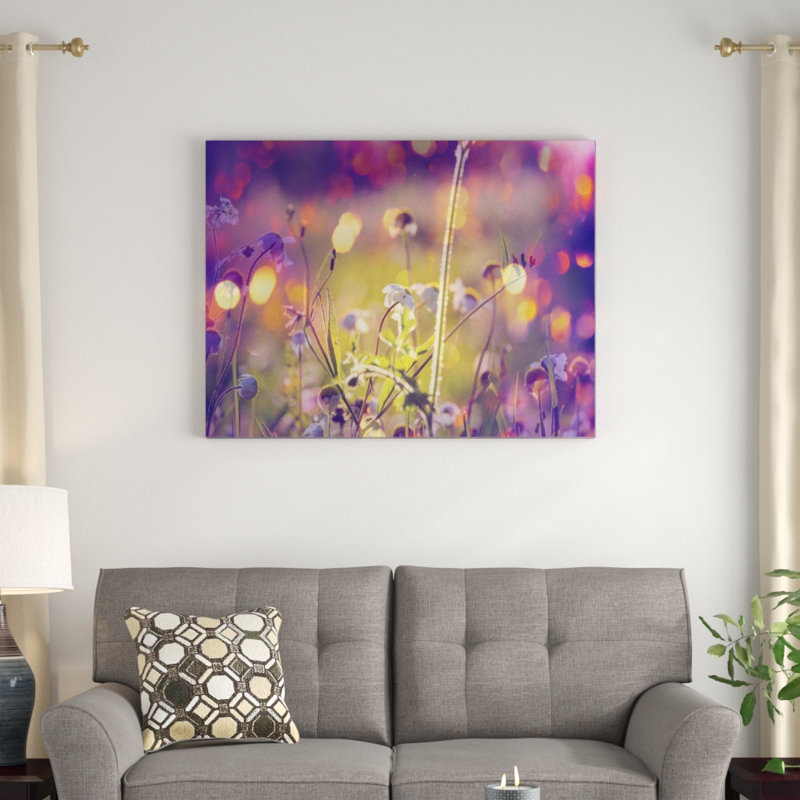 «Beautiful Flowers» - reproduction, H 30 po x l 40 po x P 1,5 po, Cadre flottant
