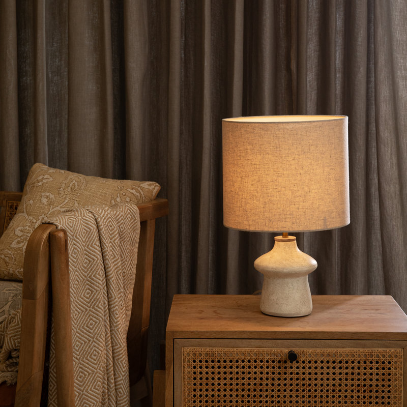 Lampe de jour en terre cuite avec abat-jour - Lampe décorative veilleuse pour la chambre à coucher, la maison et l'éclairage