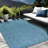 Waikiki Aqua Blue Indoor / Outdoor Rug-1358218851