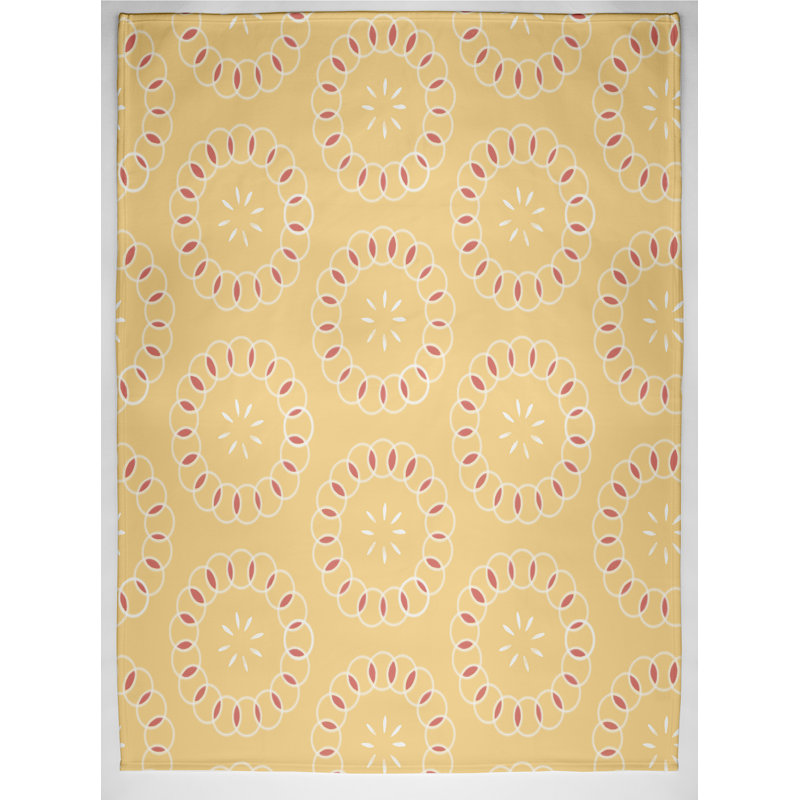 Raya Plain Weave / Muslin Throw Blanket, Yellow