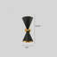 Lampe murale classique vers le bas 2 lumières classique rétro classique (noir)