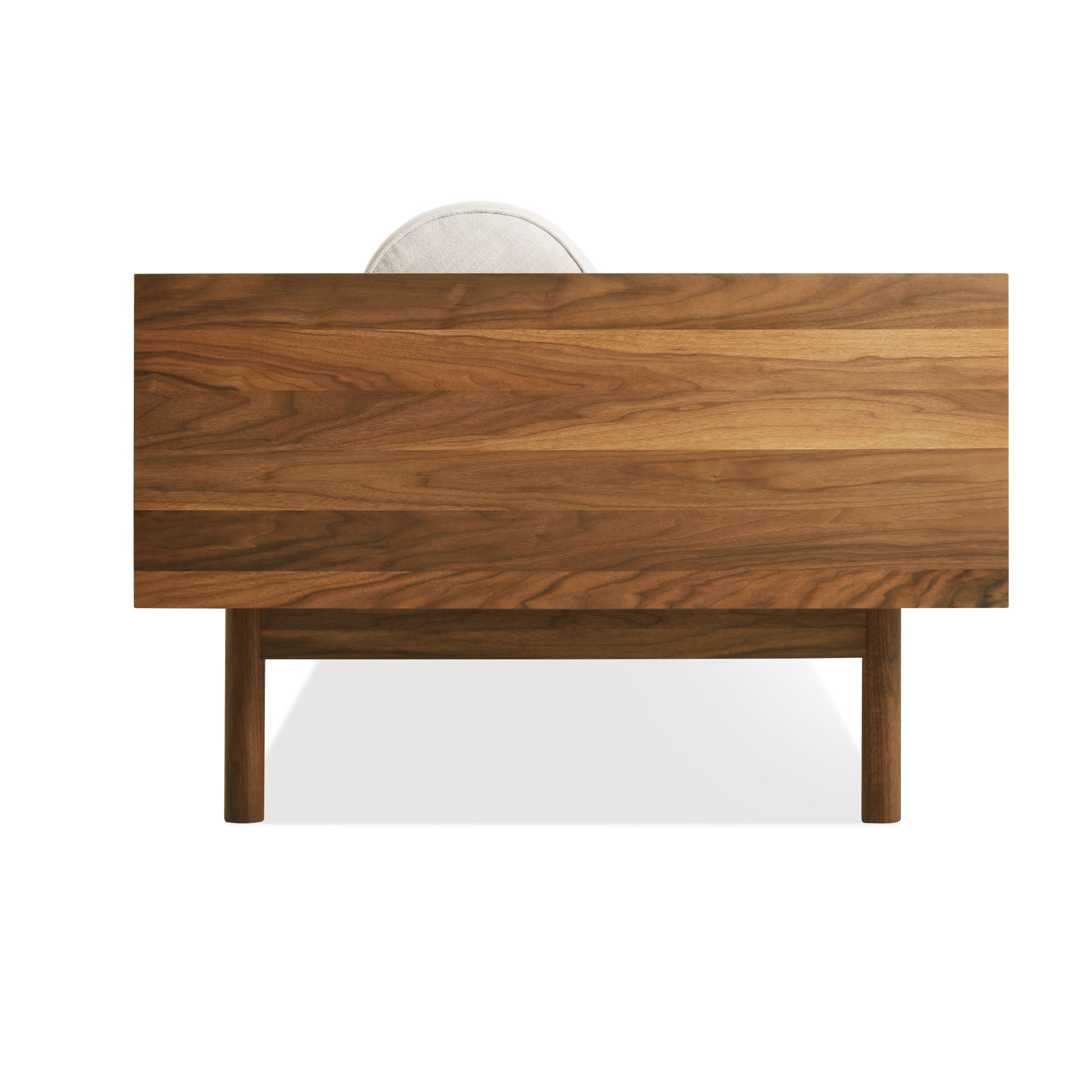 Souvenir 87'' Upholstered Sofa, Landa Stone, Walnut