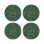 Sous-verres ronds en cuir Thistle and Snake-119015197