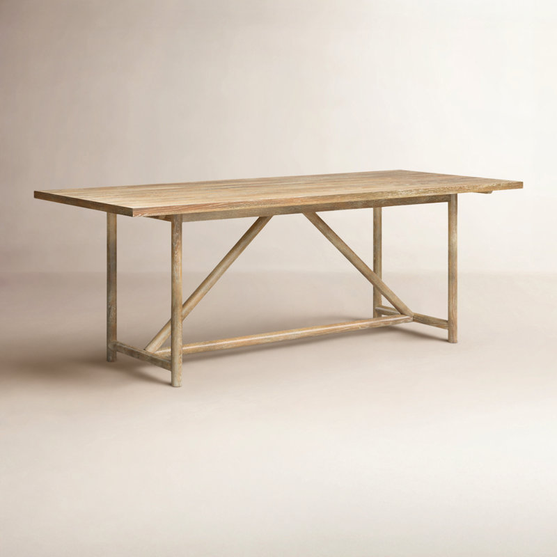 Vallie Oak Solid Wood Dining Table
