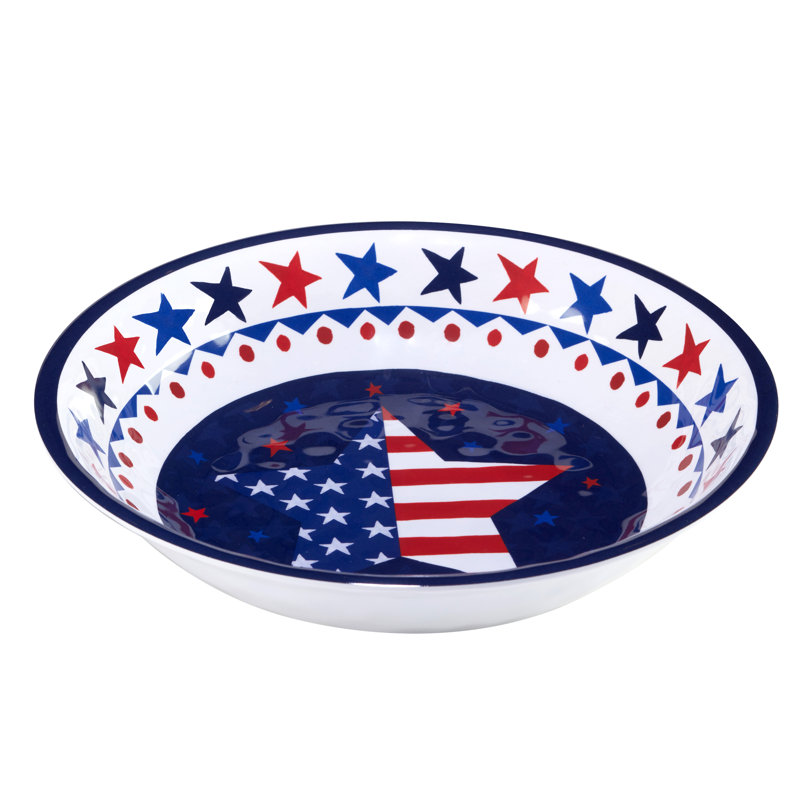 Certified International Stars & Stripes   5Pc Salad/Serving Set