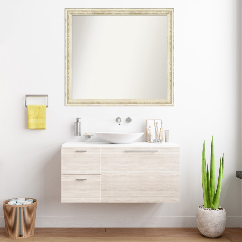 Miroir mural pour salle de bain Country, Rectangle, H 34,5 po x l 38,5 po