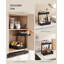 2-Tier Under Sink Organiser, Set of 2, L-Shaped Pull Out Storage with Adjustable Height, 40 x 29.5 x 41.5 cm, Ink Black