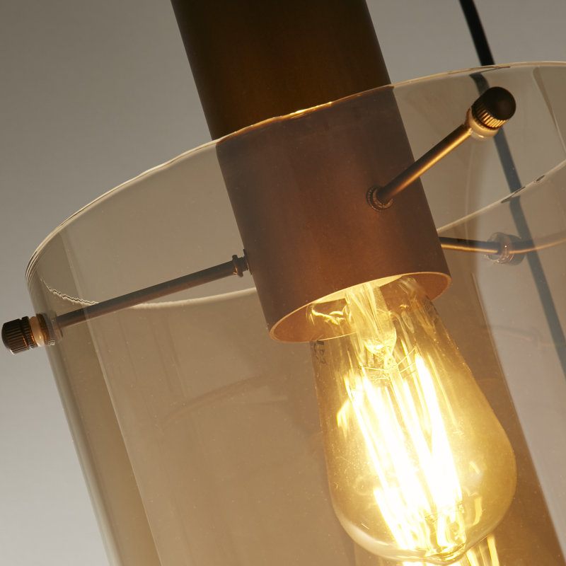 Montravious 3 - Light Unique/Statement Chandelier, Plated Satin