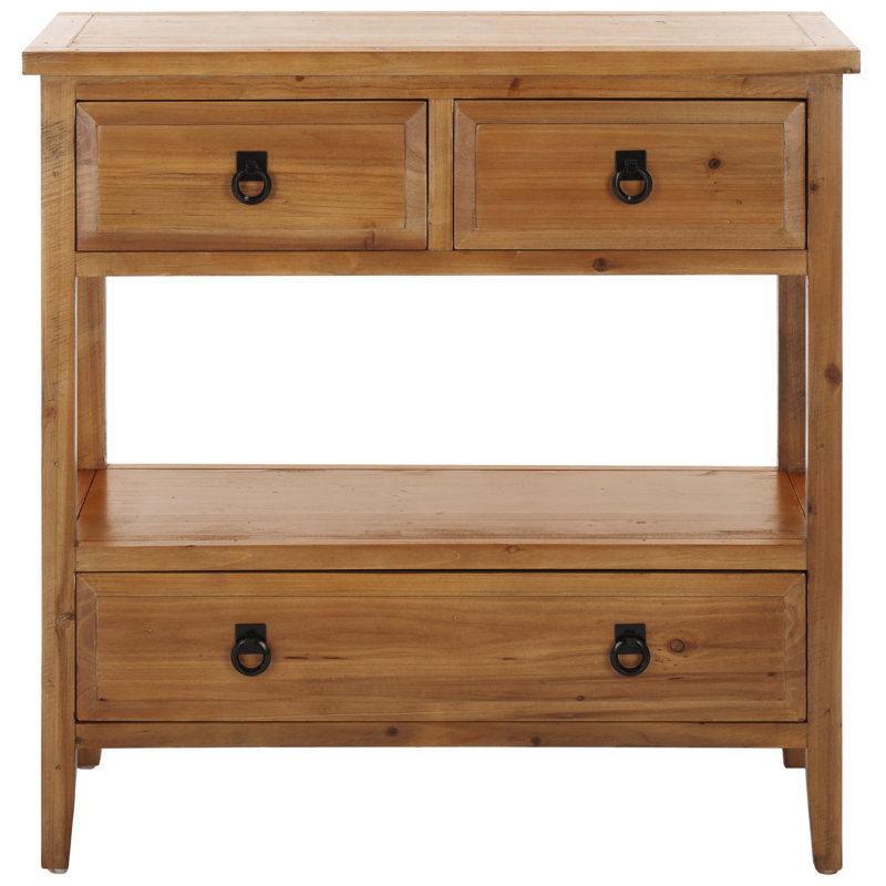 Console en bois massif 31,9 po Sadie, Chêne clair