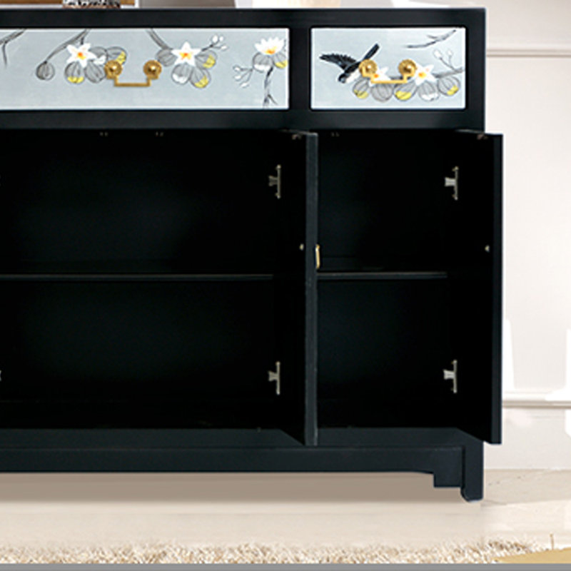 Hand-Painted Entryway Cabinet