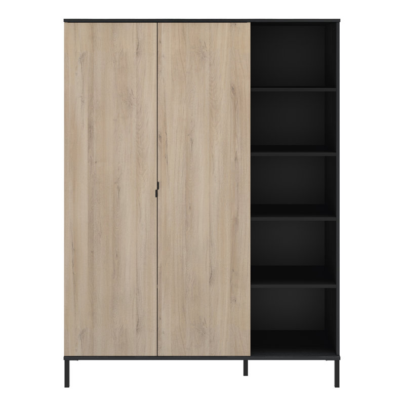 Wiechmann 2 Door Manufactured Wood Wardrobe