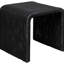 Table basse et de bout Coastal Black avec surface tissée de style minimaliste pour les intérieurs de chambre à coucher Fer 2