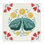  «Green Folk Butterfly», art mural sur toile par Yvette St. Amant