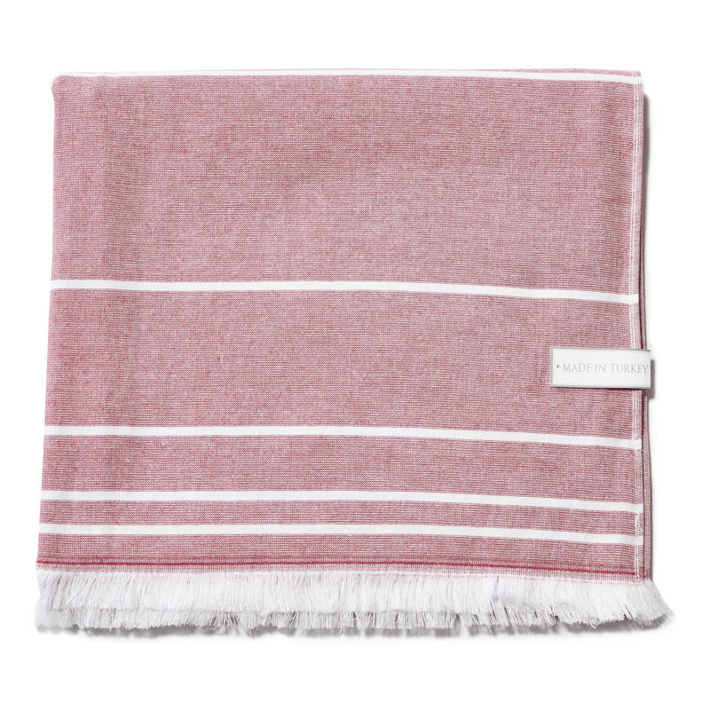 Serviette de plage 100% coton Harmond, Bourgogne