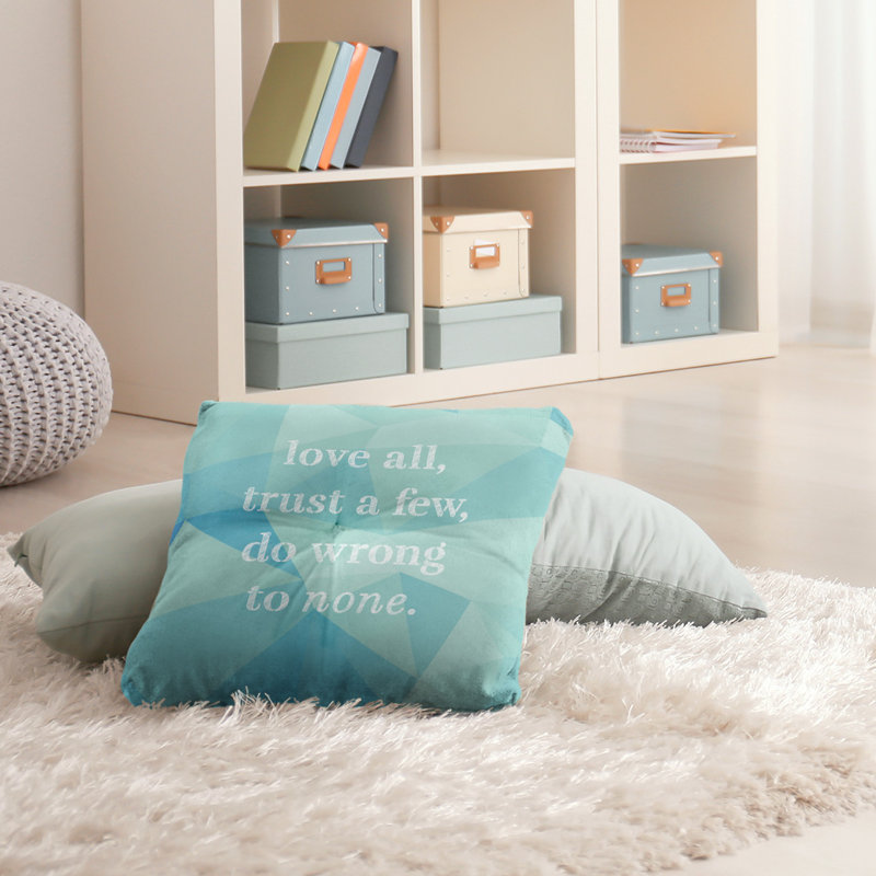 Coussin intérieur / extérieur Do No Wrong, Zircon, H 26 po x l 26 po