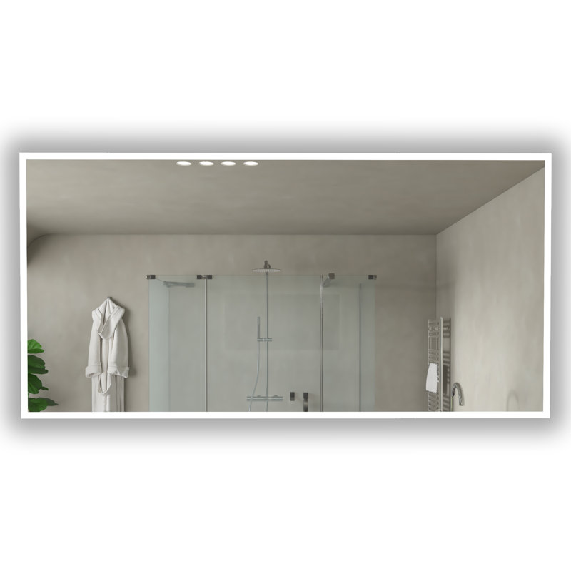 Miroir de salle de bain moderne à DEL Simona, 30 po x 60 po