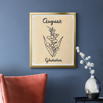 Birth Month VIII Premium Framed Canvas - Ready to Hang