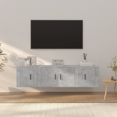 Luckey Unfinished Floating TV Stand for TVs up to 65"
