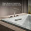 Baignoire tourbillon encastrée en acrylique avec chauffe-eau 60 po x 36 po-51573517