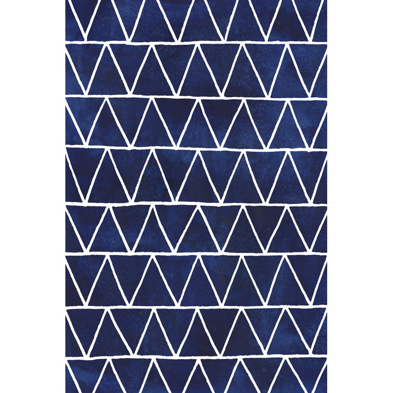 Indigo Pattern IV by Grace Popp - Wrapped Canvas Print, 46cm H x 30cm W