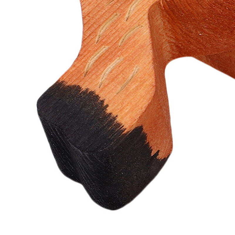 Figurine de cerf en bois ornement de bureau