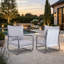 Ensemble de 2 fauteuils d'extérieur avec cadre en aluminium et canapé simple avec coussin amovible résistant à l'eau
