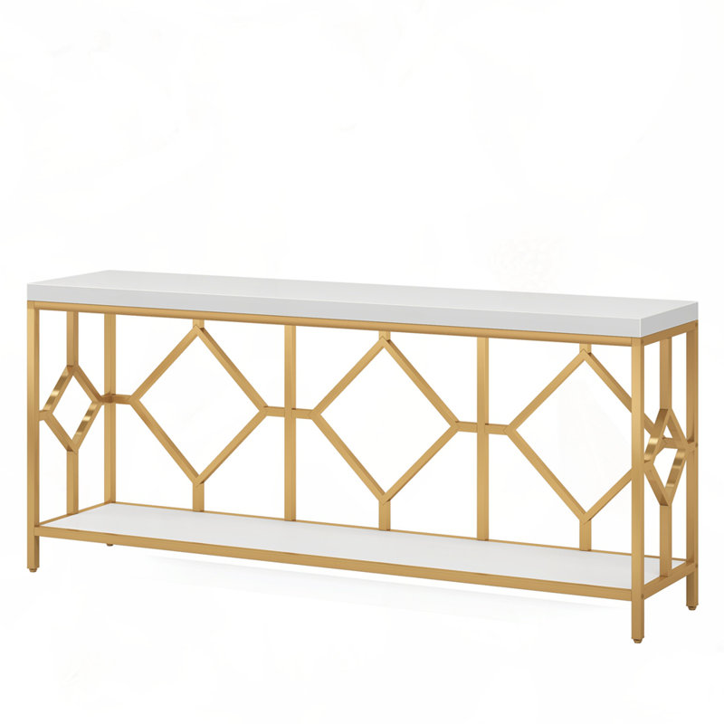70.9" Industrial Narrow Console Table