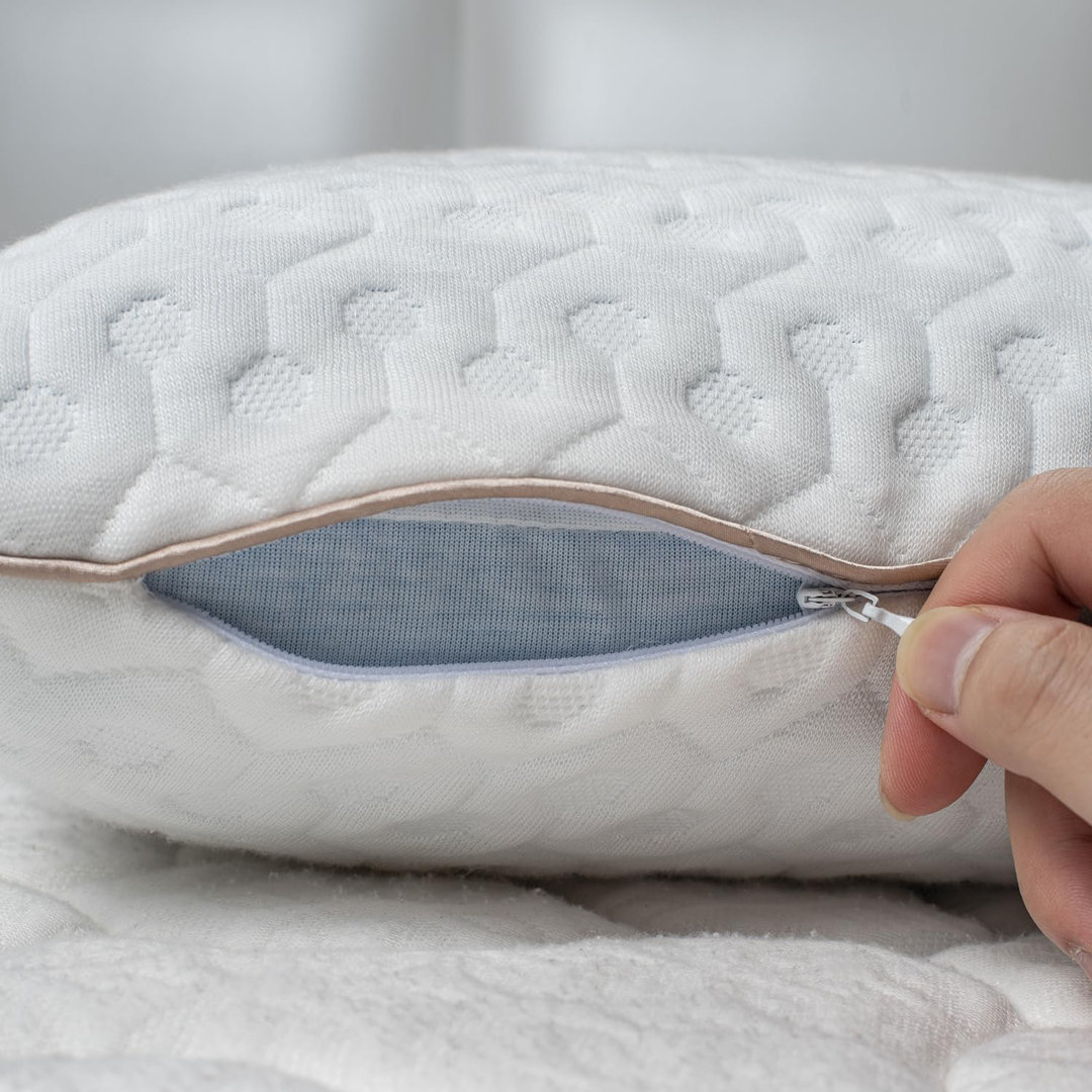 Memory Foam Cooling Pillow for Pain Relief, Ergonomic Cervical Support for All Sleepers