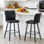 Ensemble de chaises de bar modernes de 40 po de hauteur, tabouret de cuisine à hauteur de comptoir, cuir synthétique (ensemble de 2)