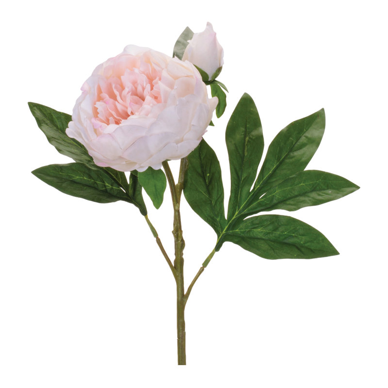Peony Floral Spray, Light Pink