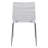 Clear Modern Acrylic Ghost Dining Chair - Modern Lucite Vanity Chair with Water Ripple Design - Chrome Mid Century Accent Seating-603897534-632872796