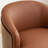 Wooden Vegan Leather Upholstered  Armchair  Swivel Barrel Chair-113403011