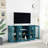 Ambriehl 63'' Buffet Storage Cabinet, TV Stand Up to 70" Console Table with 4 Glass Door and Carved Design