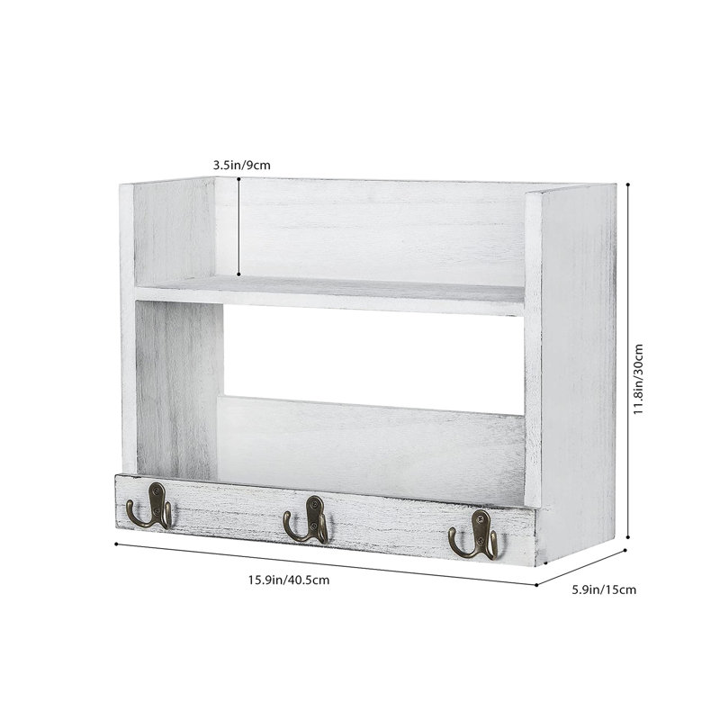 Anglina Square Accent Shelf, Whitewash