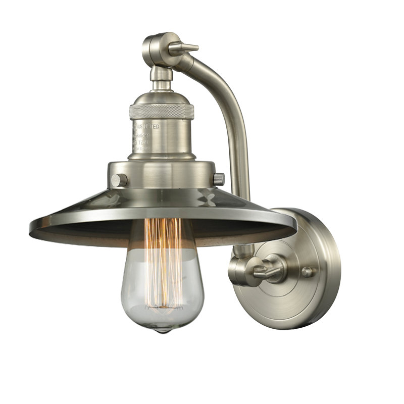 Clintonpark Armed Sconce, Polished Chrome, Polished Chrome, Incandescent