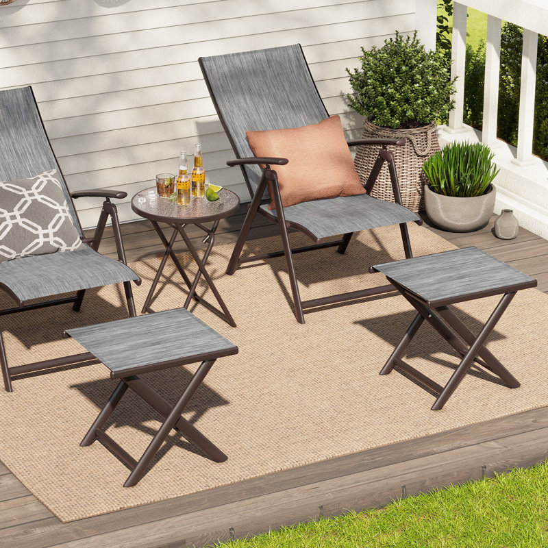 17.1 L x 14.8 W Outdoor Table, Gray