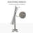 Floor Standing Jewelry Cabinet With LED Light, Lockable Jewelry Organizer With Full-Length Mirror, And 4 Adjustable Angles-258879635