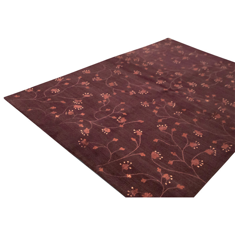 Hand Knotted Wool Area Rug in Multi
