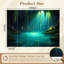 Papier peint adhésif pelez et collez Magical Cave Glowing Water Greenery Woodland Wallals H 100 po x l 144 po Papier peint amovible en PVC auto-adhésif-1139864847