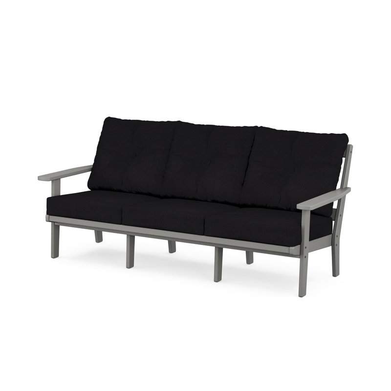 Prairie Deep Seating Sofa, Slate Gray, Midnight Linen
