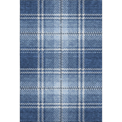 Premium Machine Washable Prisco Navy Rug