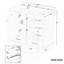 Meuble-lavabo de salle de bain sans lavabo, base d'armoire seulement avec 6 tiroirs-116026486-116026485