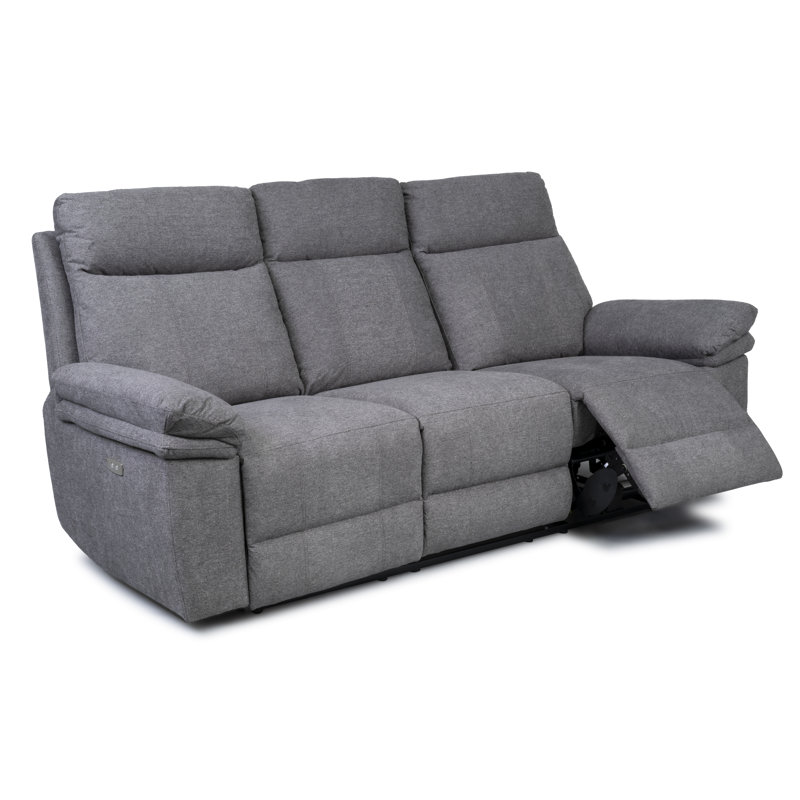 Cooney 3 Seater Electric Reclining Sofa, Dark Grey