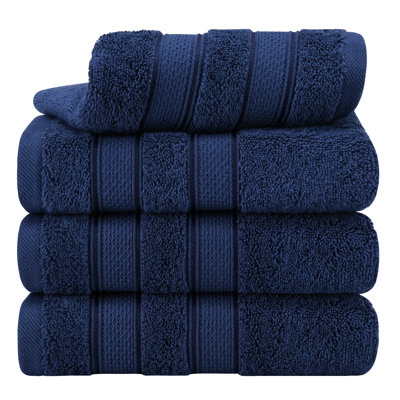  Essuie-mains 100% coton 4 pièces pour salle de bain