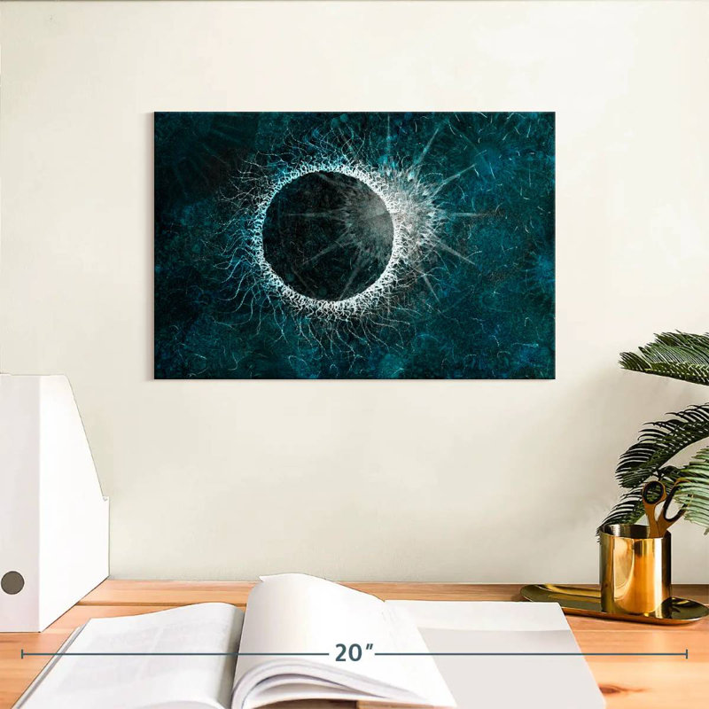 Avery Abstract Solar Eclipse, 8" H x 12" W